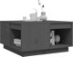 vidaXL vidaXL Stolik kawowy, szary, 60x61x32,5 cm, lite drewno sosnowe