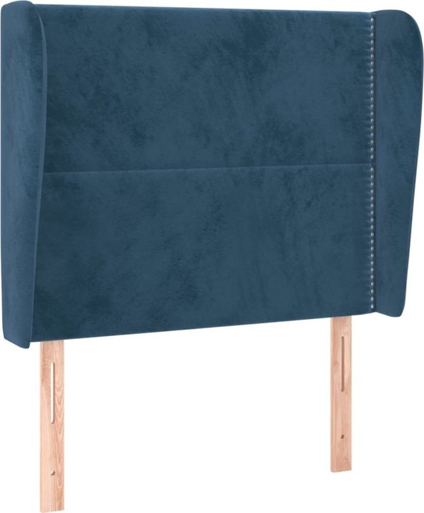 vidaXL Ζαγλοβέκ uszak, σκούρο μπλε, 83x23x118/128 εκ., βελούδο