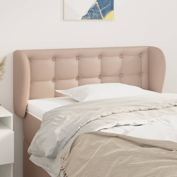 vidaXL Κεφαλάρι uszak, καπουτσίνο, 83x23x78/88 εκ, συνθετικό δέρμα
