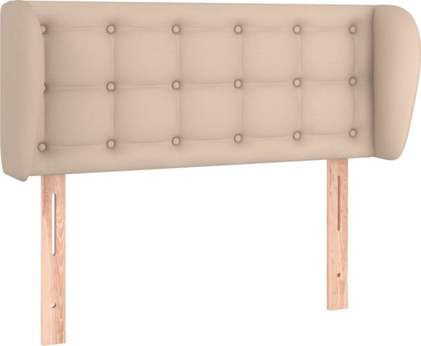 vidaXL Κεφαλάρι uszak, καπουτσίνο, 83x23x78/88 εκ, συνθετικό δέρμα