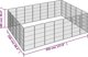 vidaXL vidaXL Kojec dla psa, 24 paneli, czarny, 50x100 cm, stal