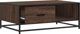 vidaXL Τραπέζι καφέ, καφέ βελανιδιά, 90x57x35 cm, ξυλεπενδύσεις