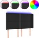 vidaXL Κεφαλάρι κρεβατιού με LED, μαύρο, 147x16x118/128cm, τεχνητό δέρμα
