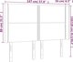 vidaXL Κεφαλάρι κρεβατιού με LED, μαύρο, 147x16x118/128cm, τεχνητό δέρμα