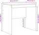 vidaXL Τραπέζι Γραφείου 80x50x76 εκ. από Ξύλο, Μαύρο