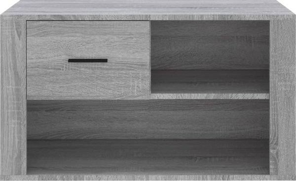 vidaXL Παπουτσοθήκη, γκρι Sonoma δρυς, 80x35x45 εκ