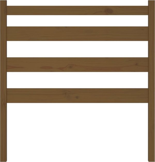 vidaXL Κεφαλάρι κρεβατιού, μελί καφέ, 106x4x100 cm, ξύλο πεύκου
