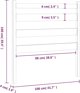 vidaXL Κεφαλάρι κρεβατιού, μελί καφέ, 106x4x100 cm, ξύλο πεύκου