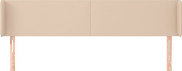 vidaXL Zaglozek uszak, cappuccino, 183x16x78/88 cm, texnitis derma