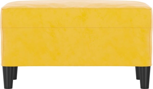 vidaXL Παγκάκι κίτρινο βελούδινο 70x35x41 εκ.