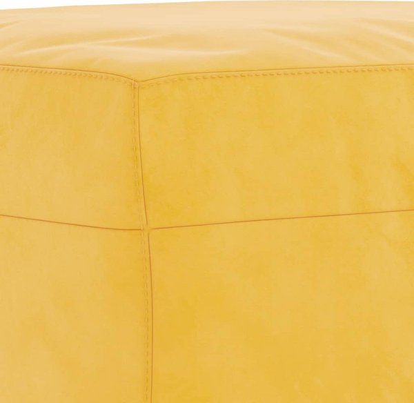 vidaXL Παγκάκι κίτρινο βελούδινο 70x35x41 εκ.