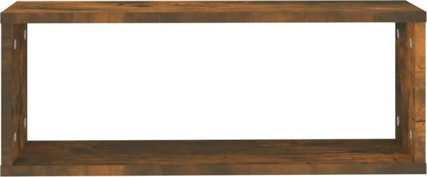 vidaXL Σετ 4 ράφια τοίχου σε καπνισμένο δρυ, 60x15x23 cm