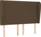 vidaXL Κρεβάτι Continental με στρώμα, καφέ, 140x200 cm, ύφασμα