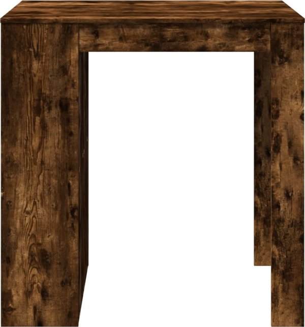 vidaXL Stolik barowy przydymiony dab 102x70x103,5 cm