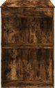 vidaXL Stolik barowy przydymiony dab 102x70x103,5 cm