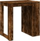 vidaXL Stolik barowy przydymiony dab 102x70x103,5 cm