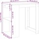vidaXL Stolik barowy przydymiony dab 102x70x103,5 cm