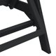 vidaXL Σετ 2 Ξαπλώστρες Ηλιακές Μαύρες από HDPE 162x53x98,5 εκ.