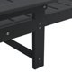 vidaXL Σετ 2 Ξαπλώστρες Ηλιακές Μαύρες από HDPE 162x53x98,5 εκ.