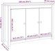 vidaXL Szafka, szara, 100x35x74 cm, lite drewno sosnowe
