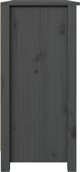 vidaXL Szafka, szara, 100x35x74 cm, lite drewno sosnowe