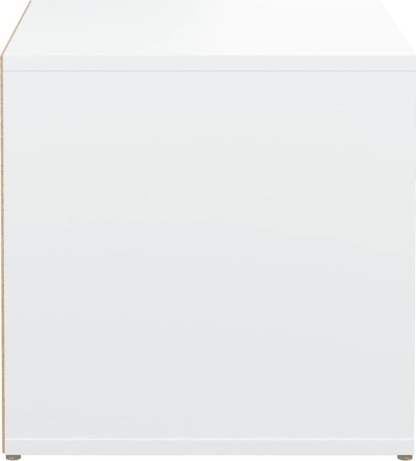 vidaXL Σκαμπό με συρτάρι, λευκό, 40,5x40x40 εκ, υλικό ξύλου