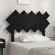 vidaXL Μαύρο κεφαλάρι κρεβατιού 104x3x80,5 cm από ελαφρύ ξύλο πεύκου