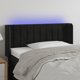 vidaXL Κεφαλάρι κρεβατιού με LED, μαύρο, 103x16x78/88 cm, βελούδο