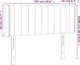 vidaXL Κεφαλάρι κρεβατιού με LED, μαύρο, 103x16x78/88 cm, βελούδο