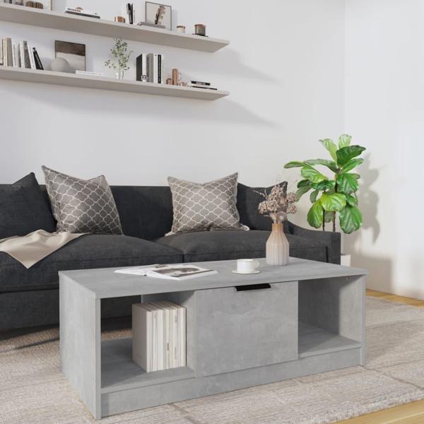 vidaXL Stolik kawowy, betonowy, 102x50x36 cm