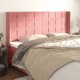 vidaXL Ζαγκλόουκ uszak ροζ 163x16x118/128 cm από βελούδο