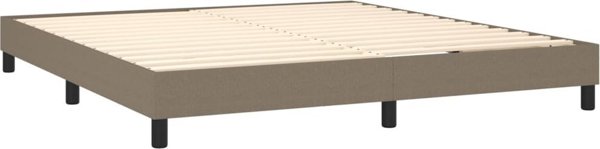 vidaXL Κρεβάτι Continental με στρώμα, ταουπέ, ύφασμα, 160x200 εκ.