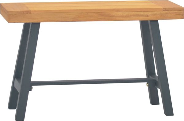 vidaXL Πάγκος 80 cm από μασίφ ξύλο τικ