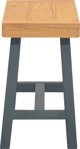 vidaXL Πάγκος 80 cm από μασίφ ξύλο τικ