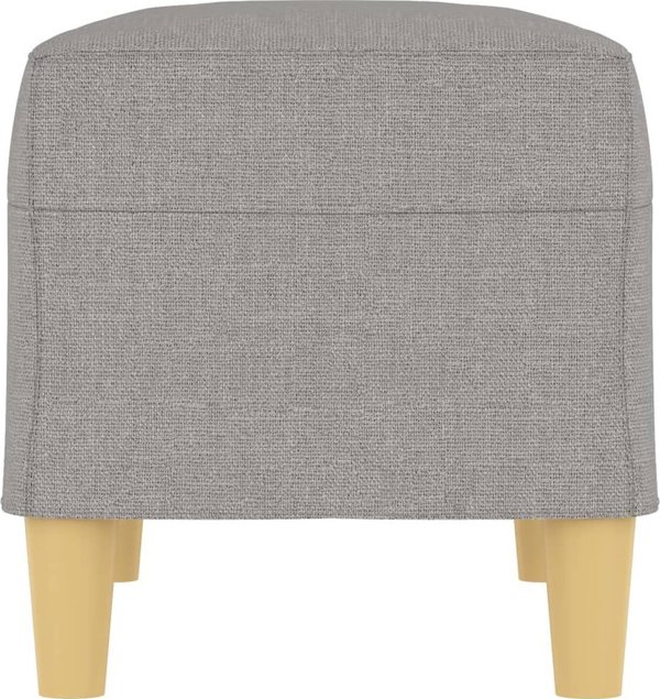 vidaXL Πάγκος, ανοιχτό γκρι, 70x35x41 εκ., επενδυμένος με ύφασμα