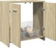 vidaXL Ντουλάπι μπάνιου κάτω από νιπτήρα δρυς Sonoma 60x33x60 εκ.