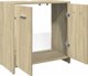 vidaXL Ντουλάπι μπάνιου κάτω από νιπτήρα δρυς Sonoma 60x33x60 εκ.