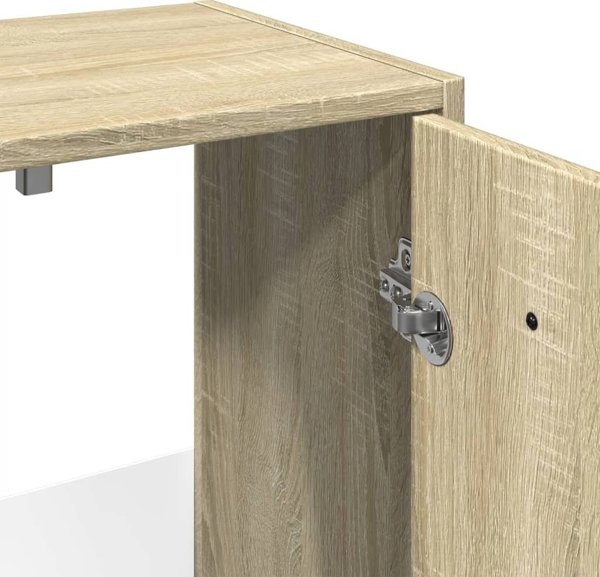 vidaXL Ντουλάπι μπάνιου κάτω από νιπτήρα δρυς Sonoma 60x33x60 εκ.
