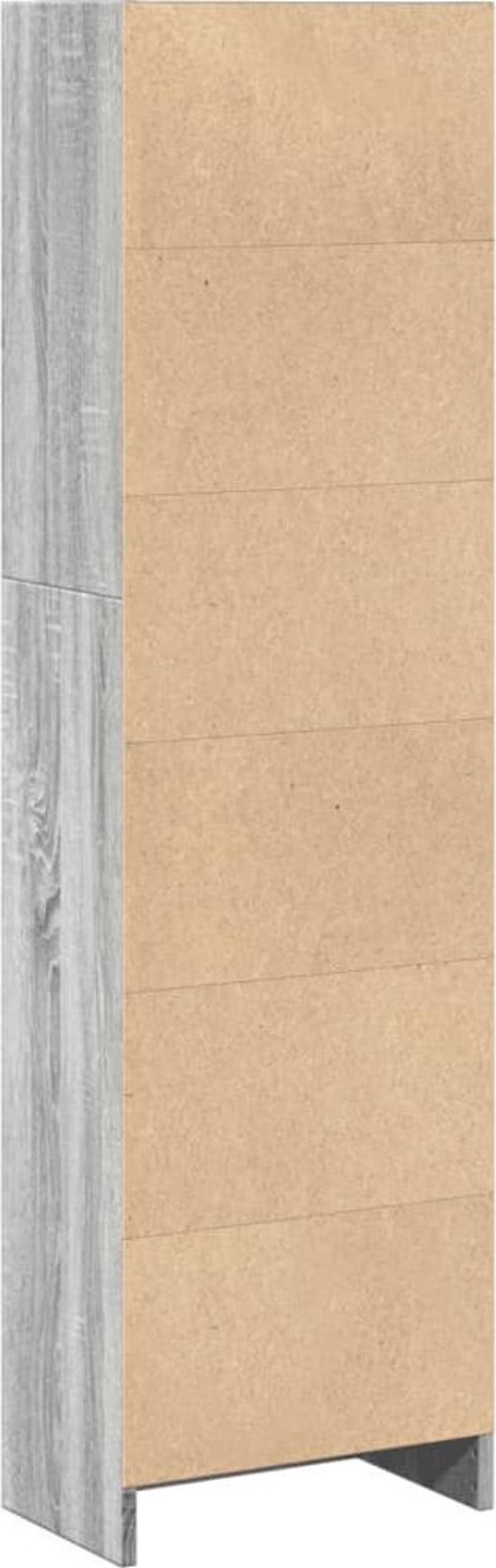 vidaXL Ράφι, γκρι δρυς σονόμα, 40x24x143 εκ., ξύλινο υλικό