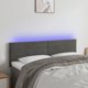 vidaXL Zaglowek do lozka z LED, ciemnoszary, 144x5x78/88 cm, aksamit