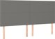 vidaXL Zaglonek do lozka z LED, ciemnoszary, 160x5x118/128 cm, tkanina