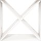 vidaXL Έπιπλο για κρασιά, λευκό, 62x25x62 εκ., μασίφ ξύλο πεύκου
