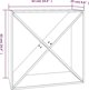 vidaXL Έπιπλο για κρασιά, λευκό, 62x25x62 εκ., μασίφ ξύλο πεύκου