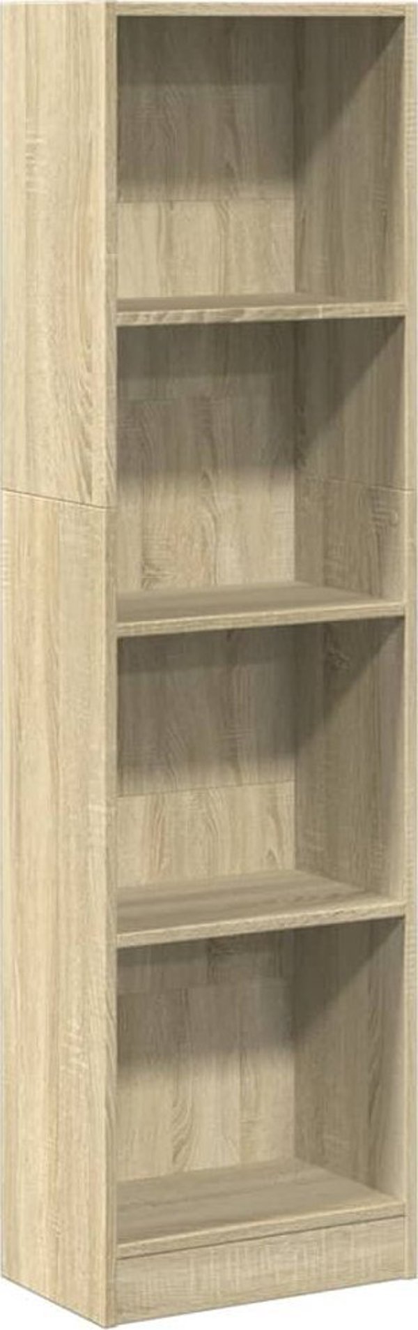 vidaXL Βιβλιοθήκη, δρυς σονόμα, 40x24x143 εκ., σύνθετο ξύλο