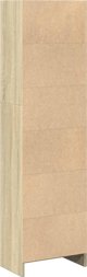vidaXL Βιβλιοθήκη, δρυς σονόμα, 40x24x143 εκ., σύνθετο ξύλο