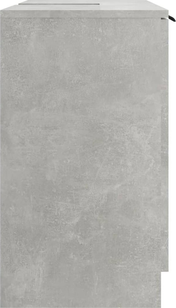 vidaXL Szafka lazienkowa, betonowa szarosc, 64,5x33,5x59 cm