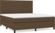 vidaXL Κρεβάτι Continental με Στρώμα, Καφέ, Υφασμάτινο, 160x200 εκ.