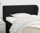 vidaXL Κεφαλάρι uszak, μαύρο, 103x23x78/88 εκ., υφασμάτινο
