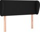 vidaXL Κεφαλάρι uszak, μαύρο, 103x23x78/88 εκ., υφασμάτινο