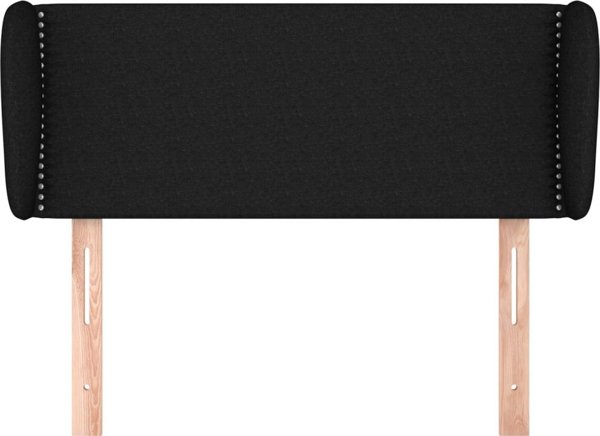 vidaXL Κεφαλάρι uszak, μαύρο, 103x23x78/88 εκ., υφασμάτινο